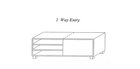 2 Way Entry  Crossover Benches