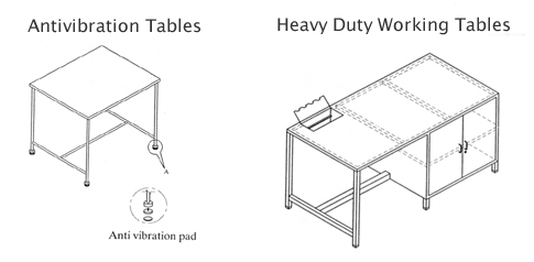 Antivibration Tables / Heavy Duty Working Tables